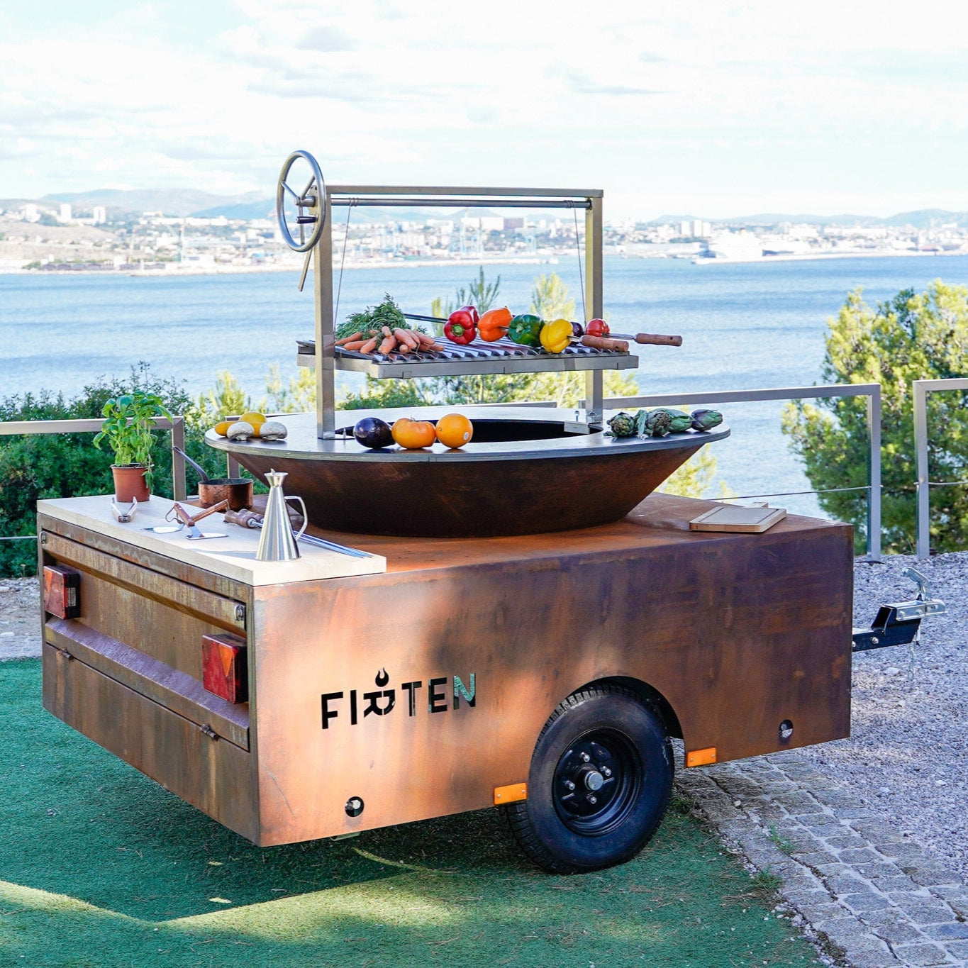 Brasero trailer remorque francais