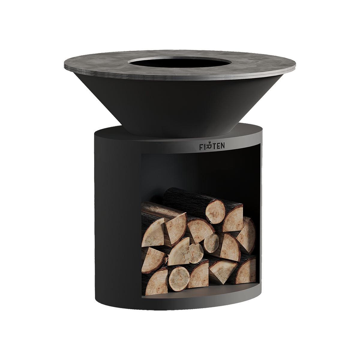 Brasero Ellipse 100 noir