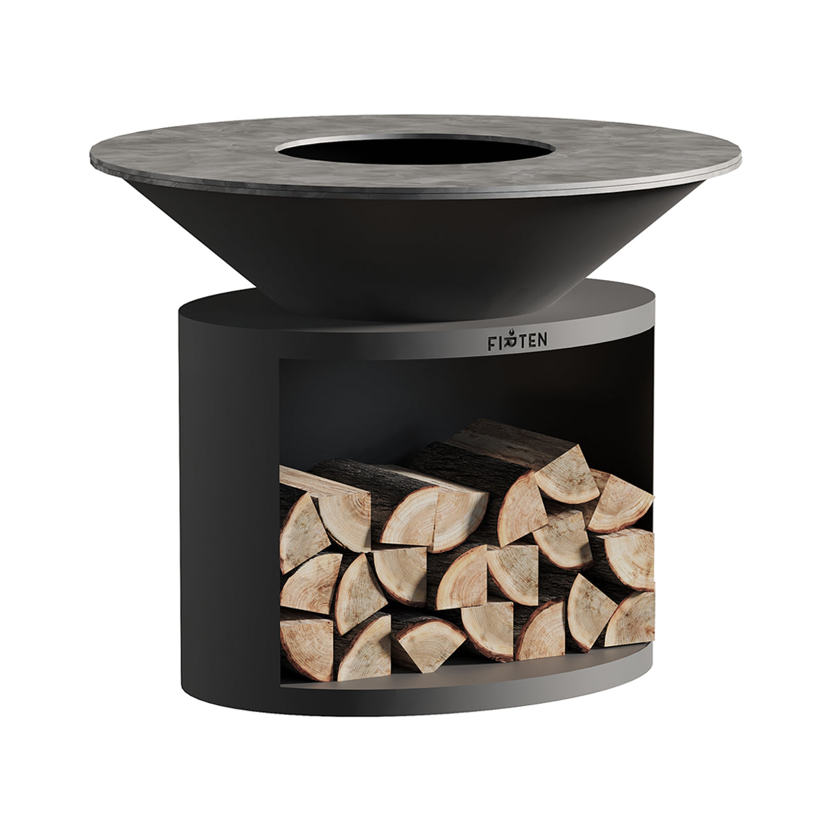 Brasero Ellipse 120 noir