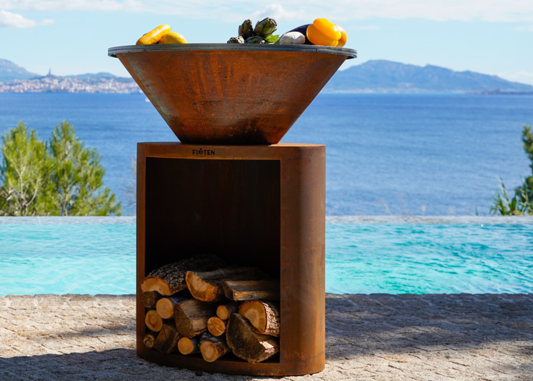 Brasero Ellipse 80 Corten