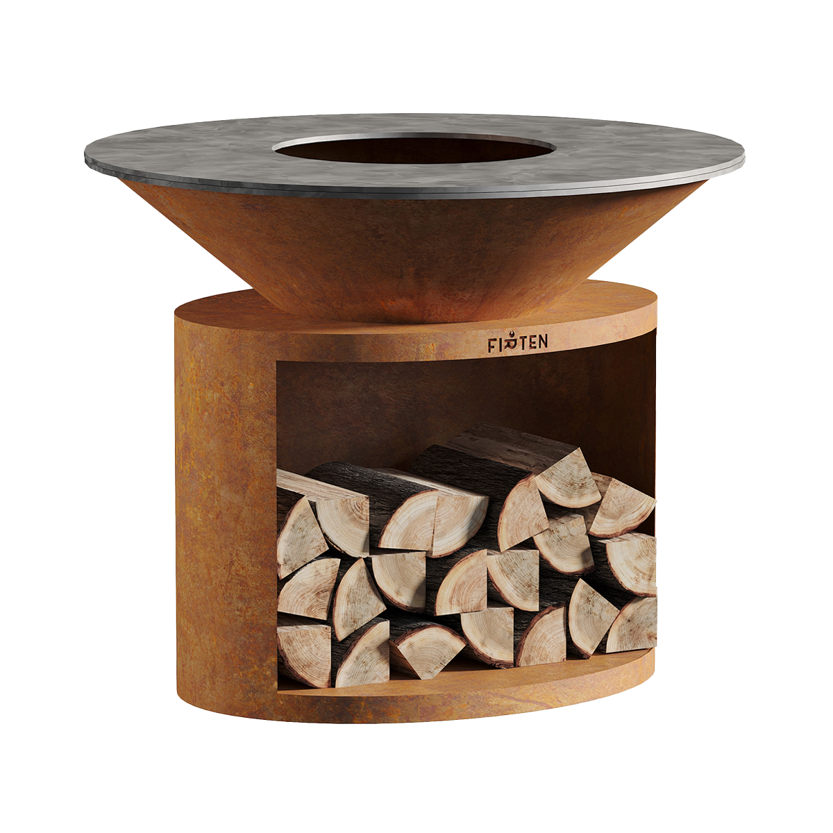Brasero Corten 120 : le format idéal pour recevoir avec style | Firten