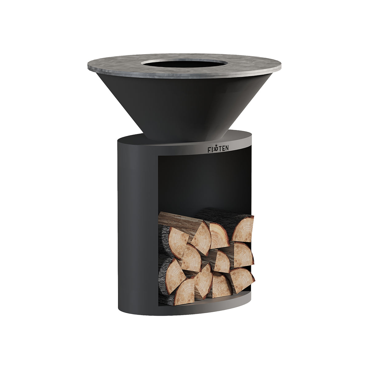 Brasero Ellipse 80 noir