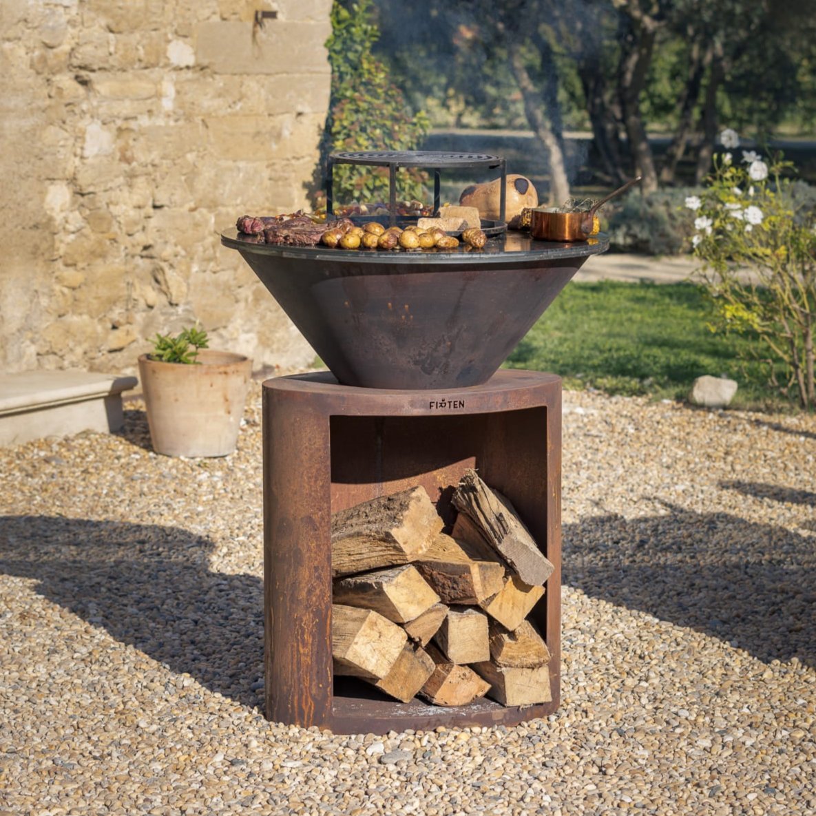 Brasero Ellipse 80 Corten